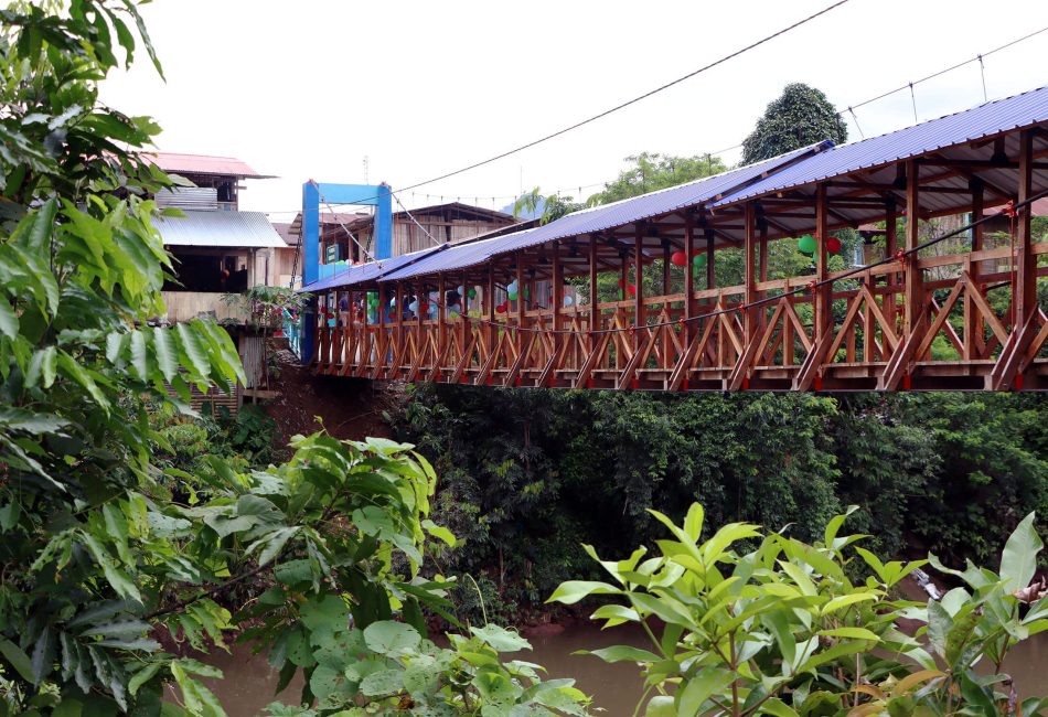 Puente del Colegio Moisés Moreno (Amazonas)